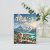 Interlaken Schweiz Postkarte (Stehend Vorderseite)