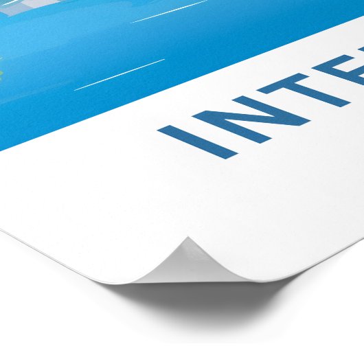 Interlaken Schweiz Reisen Print Poster (Ecke)