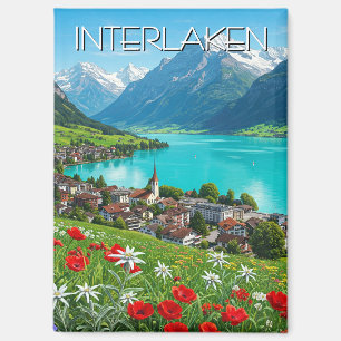 Interlaken Schweiz Reisen Springtime Magnet