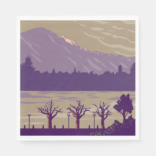 Interlaken Schweiz Serviette (Vorderseite)