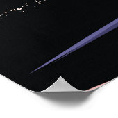 Interlaken Schweiz Skifahrplakat. Poster (Ecke)