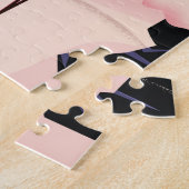 Interlaken Schweiz Skifahrplakat. Puzzle (Seite)