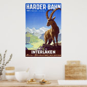 Interlaken, Schweiz, Skireisepaket Poster (Küche)