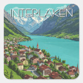Interlaken Schweiz Sticker (Vorderseite)