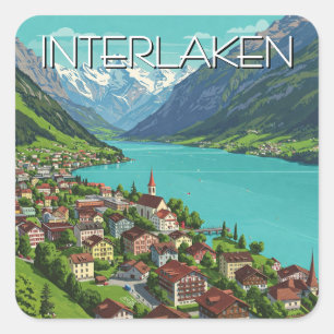 Interlaken Schweiz Sticker