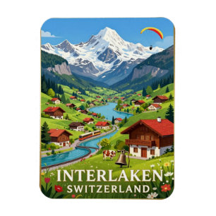 Interlaken Schweizer Alpen Alpen Tal Magnet