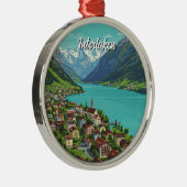 Interlaken Switzerland Travel Ornament Aus Metall (Rechts)