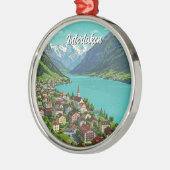 Interlaken Switzerland Travel Ornament Aus Metall (Links)