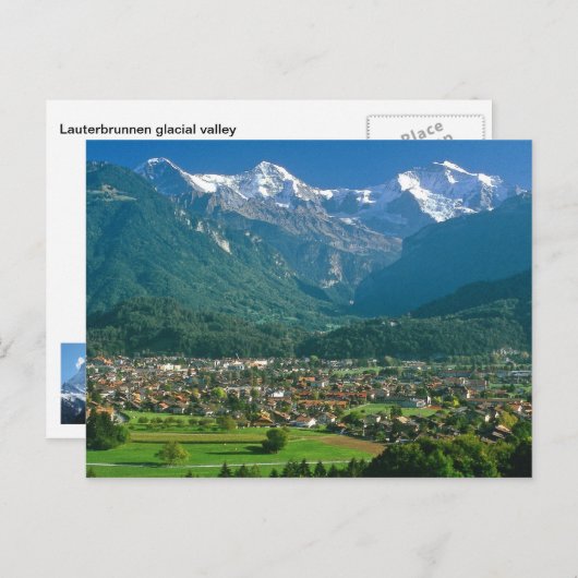 Interlaken und Jungfrau Postkarte (Vorne/Hinten)