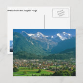 Interlaken und Jungfrau Postkarte (Vorne/Hinten)