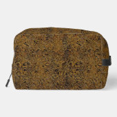 "Interlocking Brown Imitats Leather"-Dopp-Beutel Waschbeutel (Rückseite)