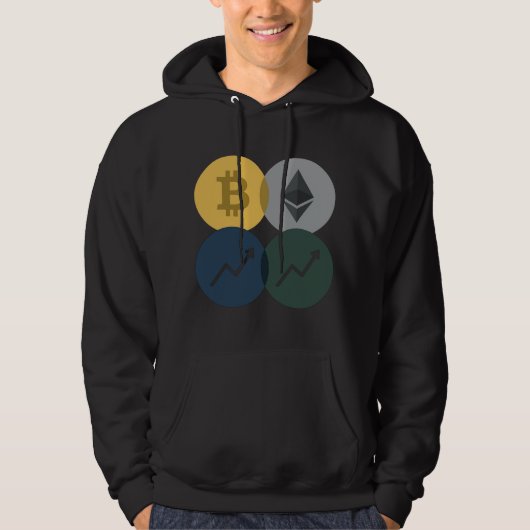 Interlocking Crypto Circles Trader Kapuzenpullover Hoodie (Vorderseite)