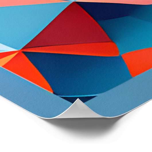 Interlocking Faces: Ein Tapestry aus Licht und Far Poster (Ecke)