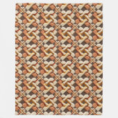 Interlocking geometric stone blocks fleecedecke (Vorderseite)