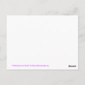 Interlocking-Liebe Hört Personalisierte Postkarten (Rückseite)