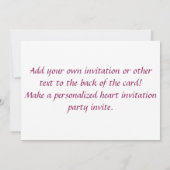 Interlocking-Liebe lädt Sie ein oder lädt ein Einladung (Rückseite)