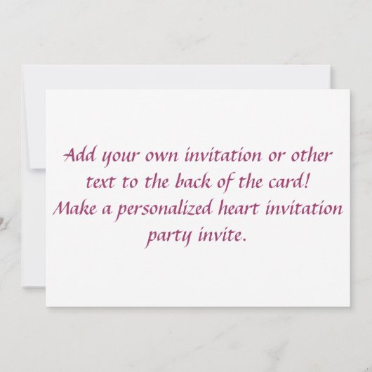 Interlocking-Liebe lädt Sie ein oder lädt ein Einladung (Rückseite)