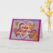 Interlocking-Liebe sorgt für benutzerdefinierte Gr Karte (Gelbe Blume)