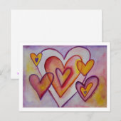 Interlocking-Liebe unterstützt Postkarten benutzer (Vorne/Hinten)