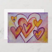 Interlocking-Liebe unterstützt Postkarten benutzer (Vorne/Hinten)