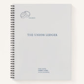 Interlocking Rings- Minimalist Union Notizblock (Vorderseite)