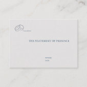 Interlocking Rings- Minimalist Wedding Enclosure Begleitkarte (Vorderseite)