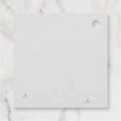 Interlocking Rings- Minimalist Wedding Geschenkanhänger (Rückseite)