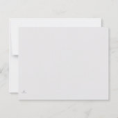 Interlocking Rings- Minimalist Wedding Notecards (Rückseite)
