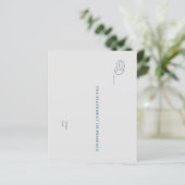 Interlocking Rings- Minimalist Wedding Notecards (Stehend Vorderseite)