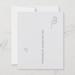 Interlocking Rings- Minimalist Wedding Notecards