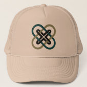 Interlocking X Trucker Hat Truckerkappe (Vorderseite)