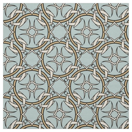 Interlocks Schwarz und Creme Stoff (Muster)