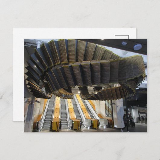 Interloop-Installation am Wynyard Station Postcard Postkarte (Vorne/Hinten)