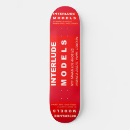 INTERLUDE-MODELL SK8 1/4" Skateboarddecke Skateboard
