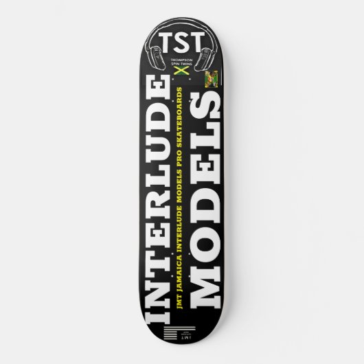 INTERLUDE MODELS 8 1/4" Skateboarddecke Skateboard (Vorderseite)