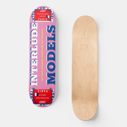 INTERLUDE MODELS 8 1/4" Skateboarddecke Skateboard (Vorderseite)