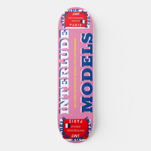 INTERLUDE MODELS 8 1/4" Skateboarddecke Skateboard (Vorderseite)