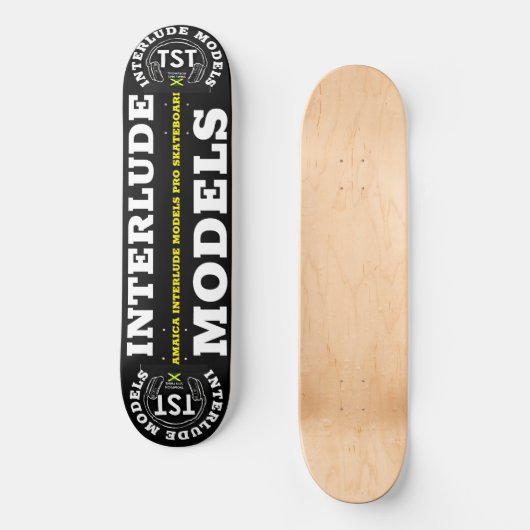 INTERLUDE MODELS JMT 8 1/4" Skateboarddecke Skateboard (Vorderseite)
