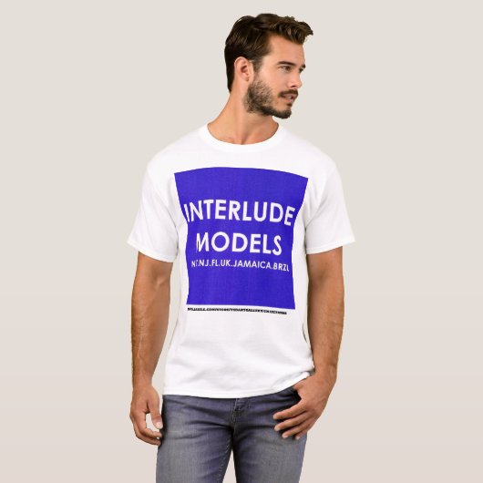 INTERLUDE MODELS MERCH Basic Dark T - Shirt (Vorne ganz)
