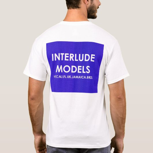 INTERLUDE MODELS PARIS Herren Basic T - Shirt (Rückseite)