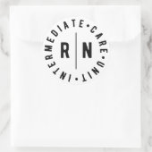 Intermediäre Betreuungseinheit IMCU Runder Aufkleber (Tasche)