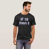 Intermittent Fasting Programmierer Math IF dann se T-Shirt (Vorne ganz)