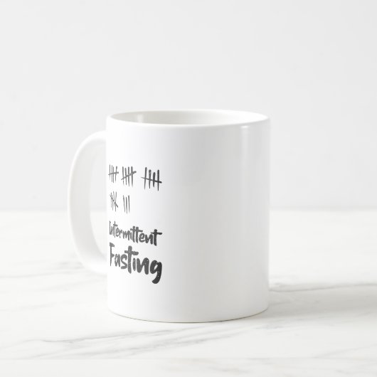 Intermittierendes Fasten Kaffeetasse (Vorderseite Links)