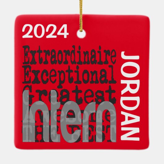 Intern Extraordinaire CUSTOM Keramikornament (Rückseite)