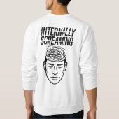 Internally Screaming T-Shirt | Dry Humor Minimal  Sweatshirt (Rückseite)
