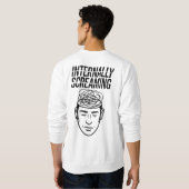 Internally Screaming T-Shirt | Dry Humor Minimal  Sweatshirt (Schwarz voll)
