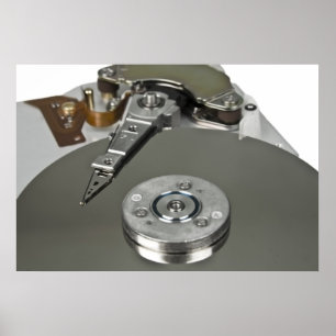 Internals eines Festplattenlaufwerks Poster