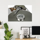 Internals eines Festplattenlaufwerks Poster (Heimbüro)