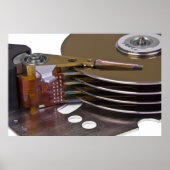 Internals eines Festplattenlaufwerks Poster (Vorne)