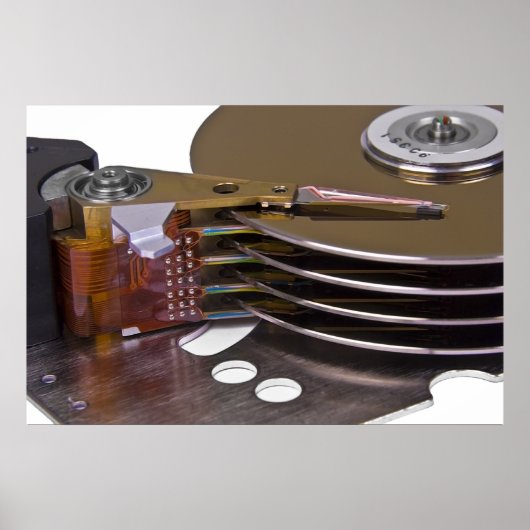 Internals eines Festplattenlaufwerks Poster (Vorne)